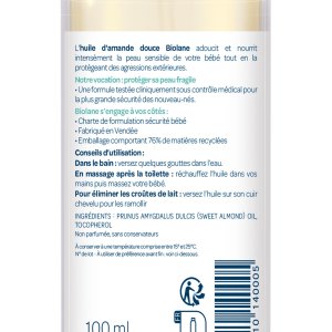 Huile d'amande douce 100ml Biolane