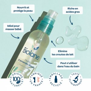Huile d'amande douce 75ml Biolane
