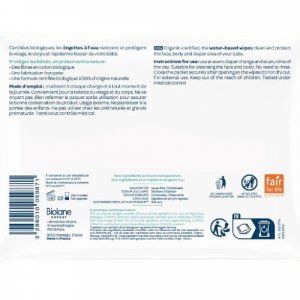 Lingettes bébé à l'eau expert x54 Biolane