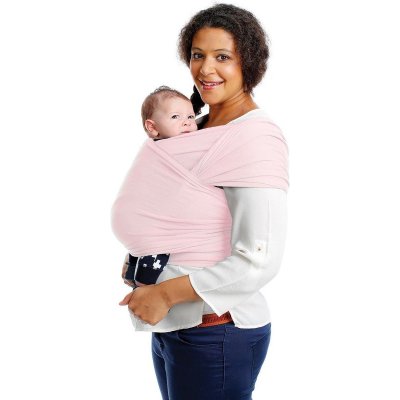 Écharpe de portage tricot-slen bio soft pink