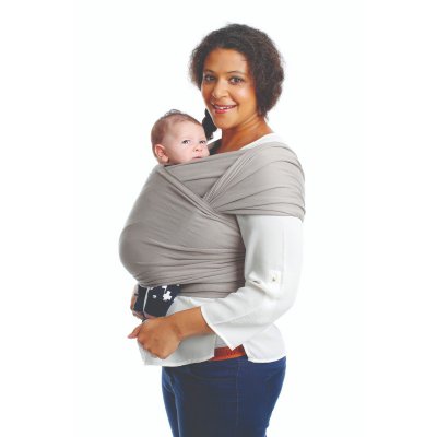 Echarpe de portage tricot-slen bio silver