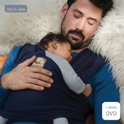 Écharpe de portage tricot-slen bio white pepper