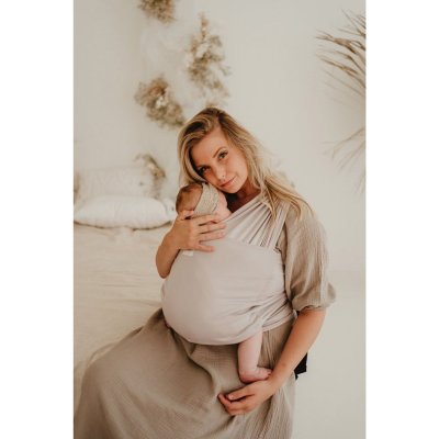 Écharpe de portage tricot easy warm sand