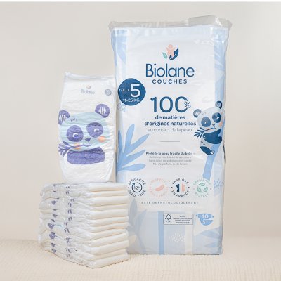 Couches bébé écologiques taille 5 - 40 couches