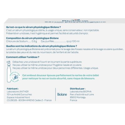 Sérums physiologiques bébé 30 x 5ml