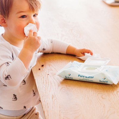 Lingettes bébé pure water x48