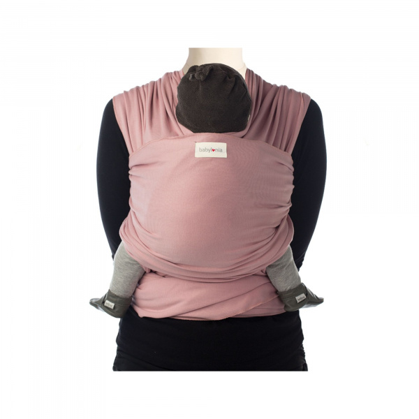 Écharpe de portage tricot-slen bio soft pink Babylonia