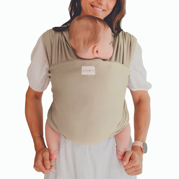 Écharpe de portage tricot-slen bio white pepper Babylonia