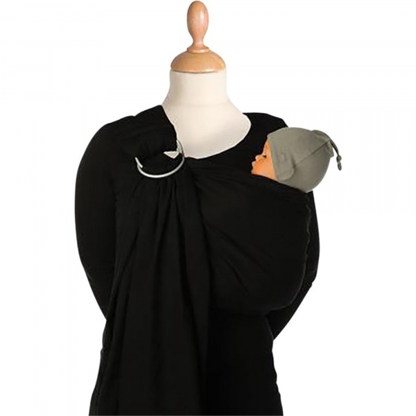 Écharpe de portage sling black beans Babylonia