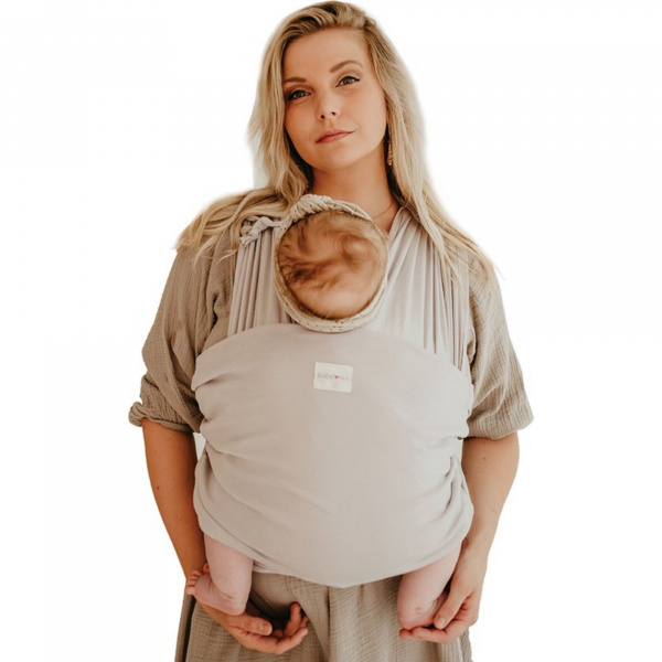 Écharpe de portage tricot easy warm sand Babylonia