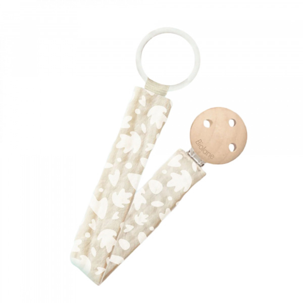 Attache sucette anatomique beige Biolane