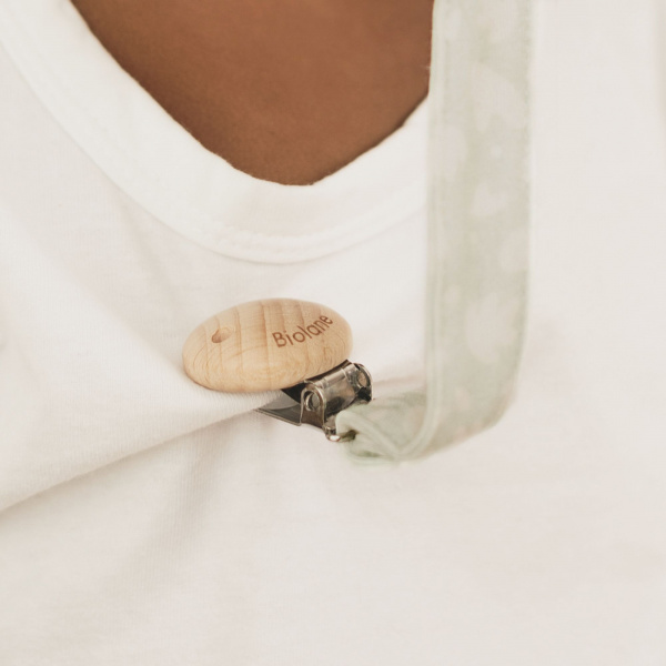 Attache sucette anatomique beige Biolane