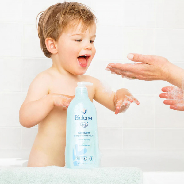 Gel lavant corps et cheveux bio 500ml Biolane