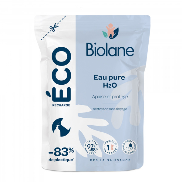 Eco-recharge eau pure h2o 400ml Biolane