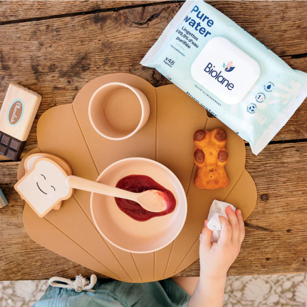 Lingettes bébé pure water x48 Biolane