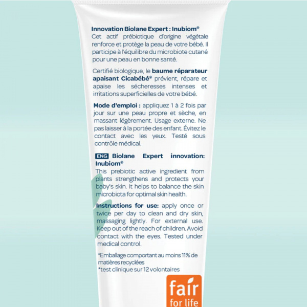Baume réparateur cicabébé expert bio 40ml Biolane