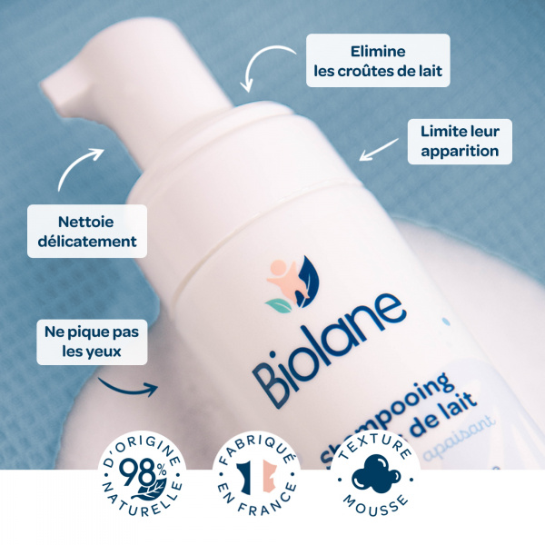 Shampoing bébé croûtes de lait 150ml Biolane