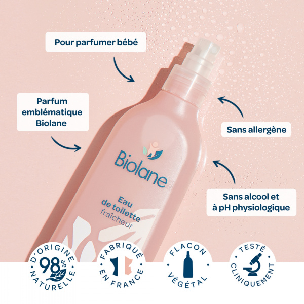 Eau de toilette bébé 200ml Biolane