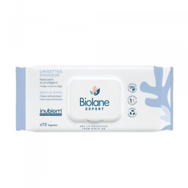 Lingettes bébé douceur expert x72 Biolane