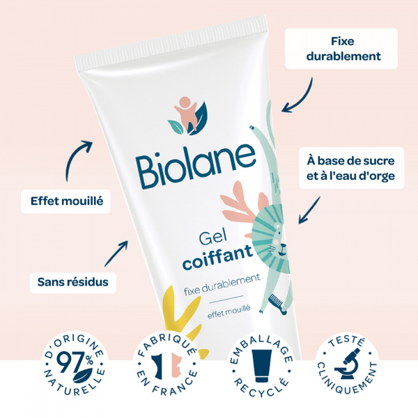 Gel coiffant enfant 100ml Biolane