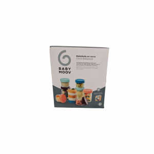 Les imparfaits - babybols en verre multiset 220mlx4 , 100mlx4 + livret recettes bio Babymoov