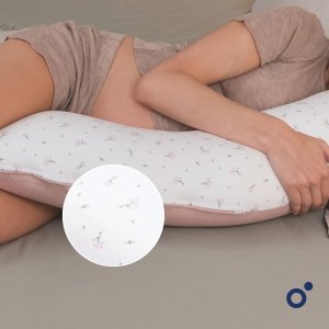 Coussin de maternité buddy allaitement flower pink Doomoo