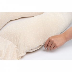 Coussin d'allaitement maxxy mini flowers sand Babymoov