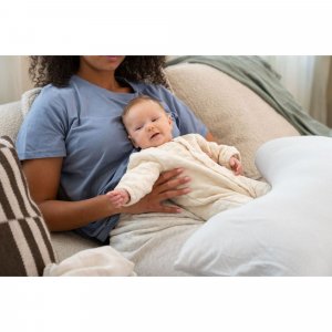 Coussin d'allaitement maxxy little dots grey Babymoov