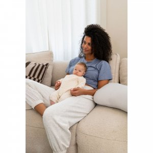 Coussin d'allaitement maxxy little dots grey Babymoov
