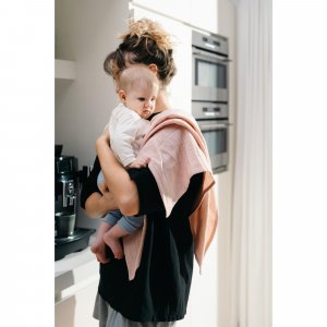 Lot de 3 langes en gaze de coton lovely flower pink Babymoov