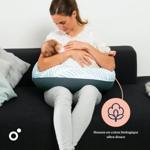 Coussin de maternité buddy allaitement ethnic petrol Doomoo