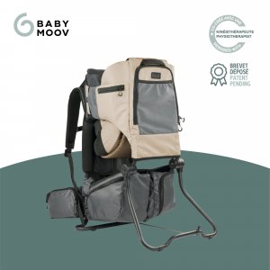 Porte bébé de randonnée avec housse de pluie moov & hike dune Babymoov