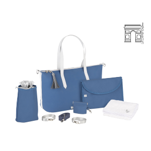 Sac à langer champs-elysees bleu minéral Babymoov