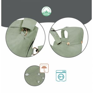 Porte bébé physiologique moov & boost vert sauge Babymoov