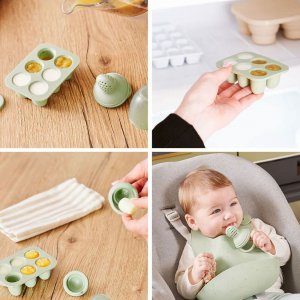 Set grignoteuse et moules en silicone Babymoov