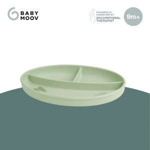 Assiette compartimentée bébé en silicone Babymoov