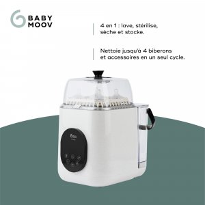 Lave biberon stérilisateur nutriwash 4 en 1 Babymoov