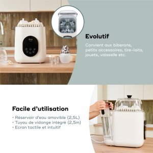 Lave biberon stérilisateur nutriwash 4 en 1 Babymoov