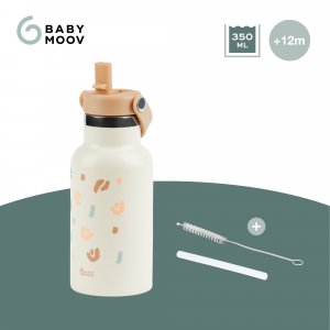 Gourde isotherme little explorer ivoire 350 ml Babymoov