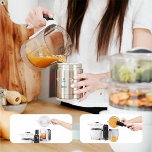 Robot nutribaby+ blanc + contenant isy inox Babymoov