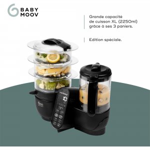 Robot culinaire multifonctions nutribaby + xl mineral black Babymoov