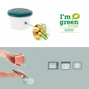 Robot cuiseur bébé nutribaby glass celadon green avec 2 babybols 250 ml Babymoov
