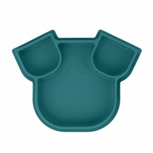 Assiette compartimentée en silicone isy chien bleu Babymoov