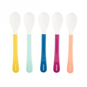 Lot de 5 cuillères 2ème âge multicolores
