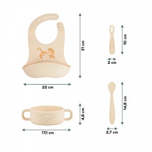 Coffret repas bébé premiers mois mini roar Babymoov