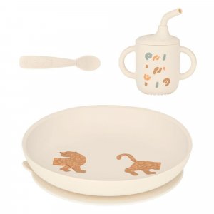 Coffret repas bébé deuxième âge little roar Babymoov