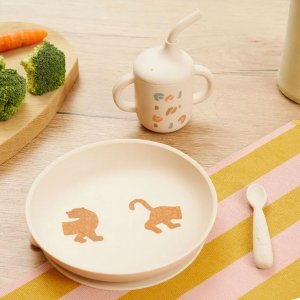 Coffret repas bébé deuxième âge little roar Babymoov