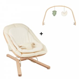 Transat bébé évolutif swoon flow bois + arche de jeux Babymoov