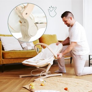 Transat bébé évolutif swoon flow bois + arche de jeux Babymoov