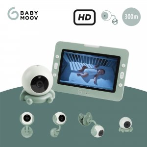 Babyphone vidéo yoo go+ hd avec caméra additionnelle Babymoov